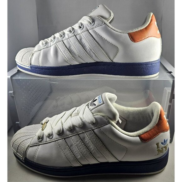 Adidas Men's Supersta 2 City Edition 35th Anniversary I LOVE NYC  Rare Size 8.5 - Picture 1 of 12